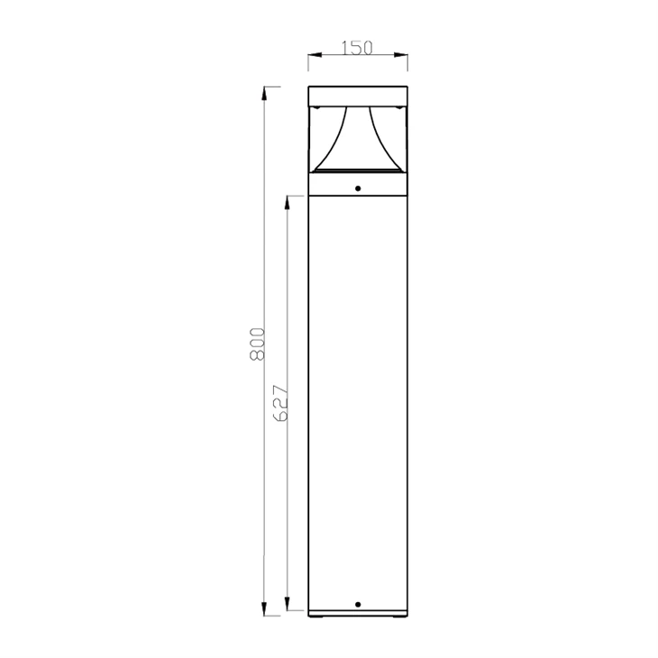 Outdoor Bollard Light With Ul