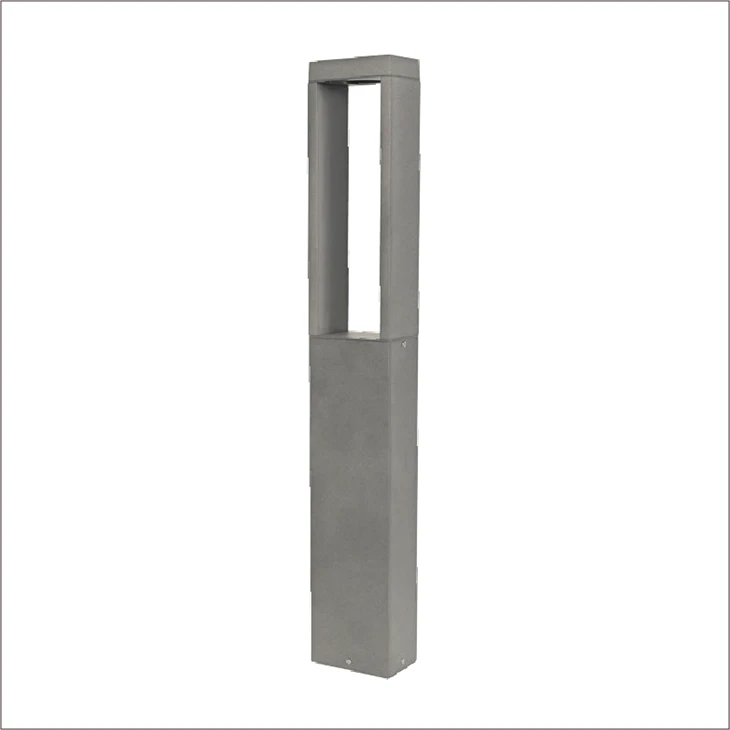 Deyò IP65 ki enpèmeyab modèn rektangilè gazon limyè peyizaj jaden ekleraj dirije limyè bollard